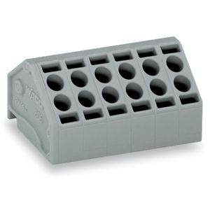 2-draads FE steker 1,5mm² raster 5mm grijs 806-102 VVE=400