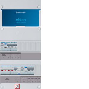 5-groepenverdeler, HS, 2x ALS 63A +PV HACO 16A/300mA, 1/3f