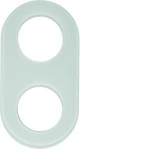 Afdekraam 2-v berker Glas polarwit