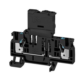 Zekeringsklem PUSH IN zw. 4mm2 6.3 A 400 V 2548140000 VVE=50