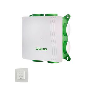 Woonhuisventilator DucoBox Silent-2.0 incl.  RF/Bat bediening
