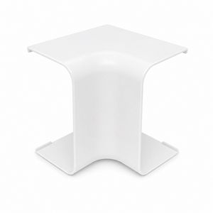 Binnenbocht kort 90° 140x90mm wit PVC RAL9001