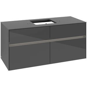 Wastafelonderkast Collaro 1200x548x500mm Glossy Grey C128B0FP