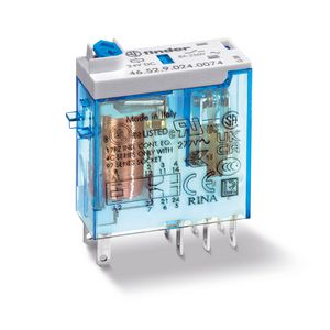 Schakelrelais 2 wisselcontacten 8A 110V DC 46.52.9.110.0040