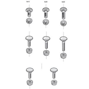 Doos a 10st. Slotbout+kraagm. BTRCC M6x20 Rvs304 C62 VVE=10