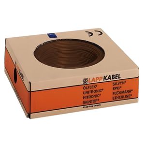 Haspel a 500m. stuurstroomkabel H07V-K 1X25mm² BN bruin