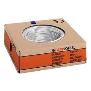 Haspel a 500m. stuurstroomkabel H07V-K 1X25mm² WH wit