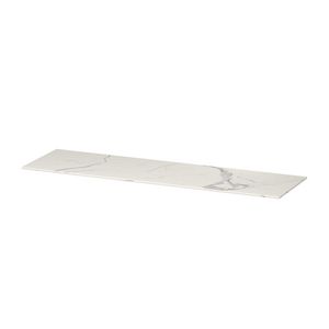 INK Afdkplt keram. slab zndr uitsp. Statuario glans 160x45