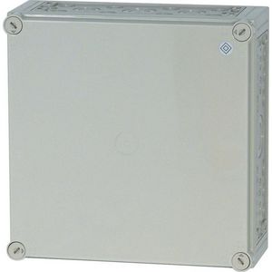 Kast Ci Hx375x375x150mm deksel Ral7035 metr.doordrukgaten