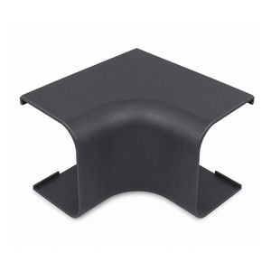 Binnenbocht kort 90° 125X75mm antraciet grijs PVC RAL7016