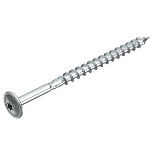 Platkopschroef houtconstructies 6x100 staal verzinkt VVE=100