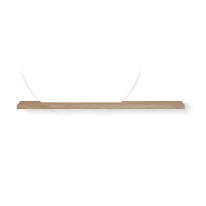 Wooden wandplank voor spiegel 1200mm asymmetrisch old grey