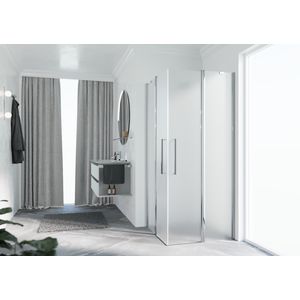Young 2 Hoekinstap 101 Ver.101-103C Satin Glas Chroom