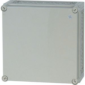 Kast Ci Hx375x375x175mm deksel Ral7035 metr.doordrukgaten