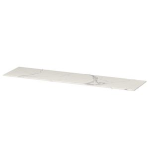 INK Afdkplt keram. slab zndr uitsp. Statuario glans 180x45