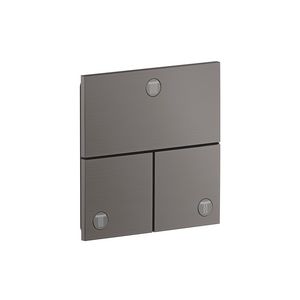Stopkraan afbouwdeel 3F square Brushed Black Chrome ShowerSelect ID