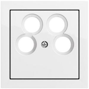 Afdekpl. 4-v System 70 z.wit