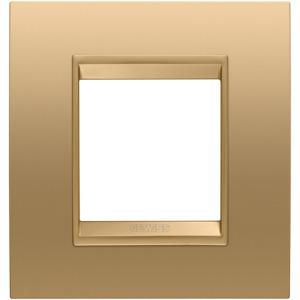 LUX INTERNATIONAL PLAAT-VAN METAAL-2 MODULE-GOUD-BIN
