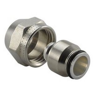 Schroefkoppeling Uni-X MLC NL 16mm x 15mm (G1/2" bt.)