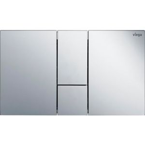 Bedieningsplaat closet Style24 plaat: acryl zwart glans toets: kunststof roestvast geborsteld