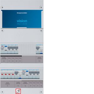 6-groepenverdeler HS 2x ALS 63A+PV HACO 16A/300mA+HACO 1/3f