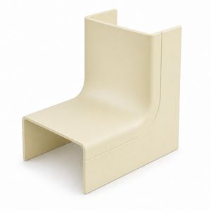 Zak a 2st. Binnenbocht met bodemstuk 25x13mm Systeem25 creme