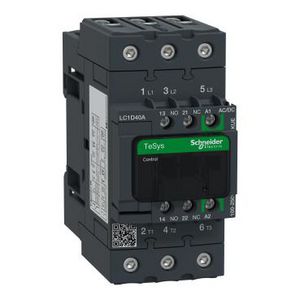 Contactor 3P 40A AC-3 <440V 100-250V AC/DC Green