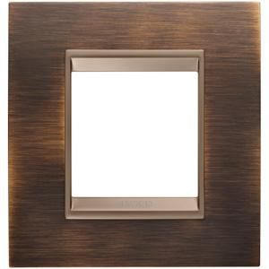 LUX INTERNATIONAL PLAAT-VAN METAAL-2 MODULE-ANTIEK KOP