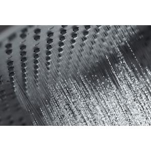 Hoofddouche Rainfinity 360 3 straalsoorten wand brushed black chrome