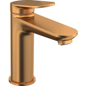 Wave 1-hendel wastafelmengkraan M brons geborsteld sprong 122mm
