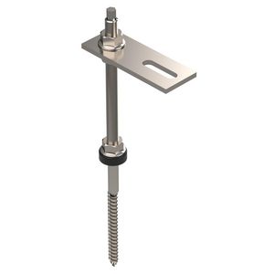 Hangerboutenset voor hellend daksysteem 300x40x30 RVS VVE=20