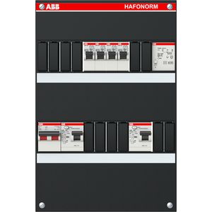 Groepenkast 4x achter 2x30mA + T + HS 1-f Binnenwerk+deksel