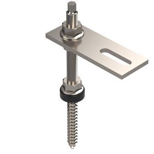 Hangerboutenset voor hellend daksysteem 200x40x30 RVS VVE=20