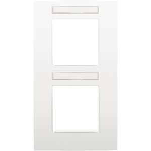 2-voudige afdekplaat hoh 71mm VERT Intense white