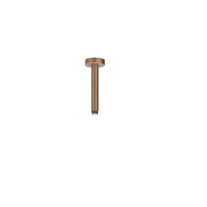 Plafondbuis / douchearm plafond 15cm 1/2" geborsteld mat koper