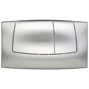 Bedieningsplaat 2-knops ONDA mat chroom