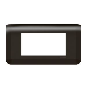 Afdekraam 4 module zwart horizontaal Mosaic