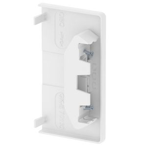 Eindstuk 70x130mm polyvinylchlorid puur wit