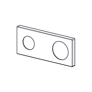 Rozet chroom 175x 75mm 59913868