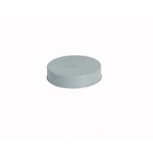 PVC HWA kap voor spie-eind 70mm grijs