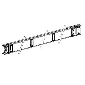 Recht element 100A 3m 3L+N+PE Wit 6 Aftakkingen Canalis KS