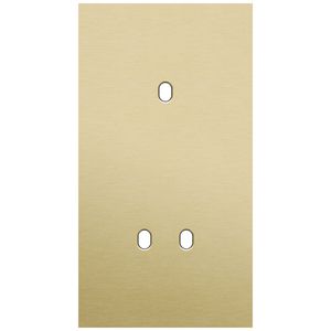 Tweevoudige afdekpl. verticaal 71mm centerafstand een enkelv