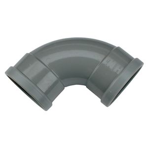 Wafix PVC manchet bocht 88° 200mm SN4 grijs mof/mof