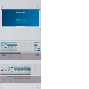 6-groepenverdeler HS 2x ALS 40A +HACO 16A/30mA +kookgroep 1f