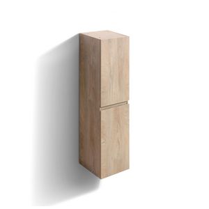 Kolomkast 130cm omkeerbaar 2 deuren Grieks eiken InBe