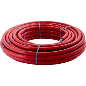 Rol a 25mtr. meerlagenbuis ML 25x2,5mm + 6mm isolatie rood