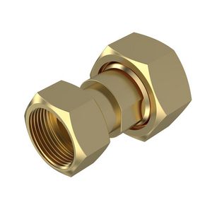 Tussenkoppeling watermeter 3-dlg DN15 1" wartelmoer x 3/