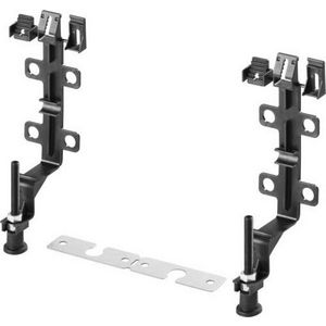 verstelvoet-set 50 kunststof/zwart