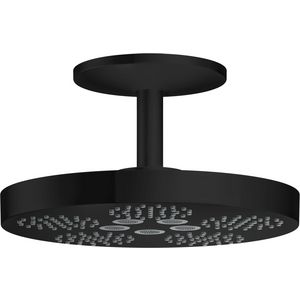 AXOR One hoofddouche 280 2 straalsoorten plafondaansluiting mat zwart