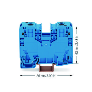 2-draads rijgklem 35mm² markeringsh. zijkant 285-134 VVE=15